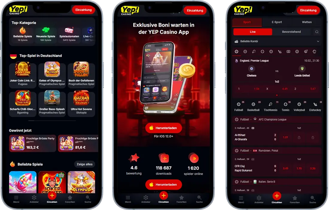 Yep Casino Mobile Nutzung
