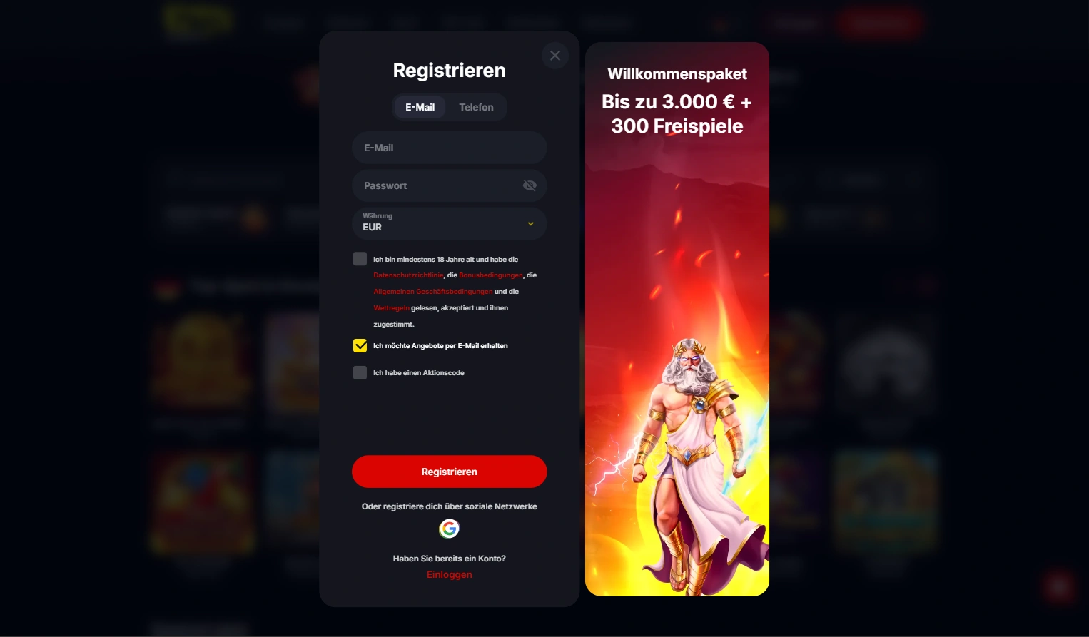 Yep Casino Registrierung